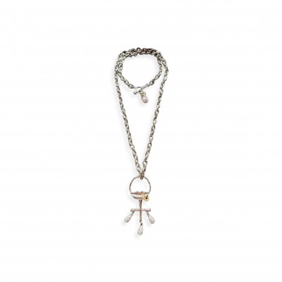 SCHIAPARELLI WOMEN FISHBONE NECKLACES FISH SKELETON 